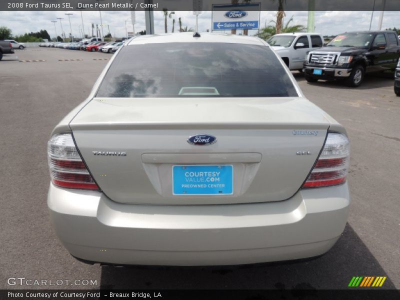 Dune Pearl Metallic / Camel 2008 Ford Taurus SEL
