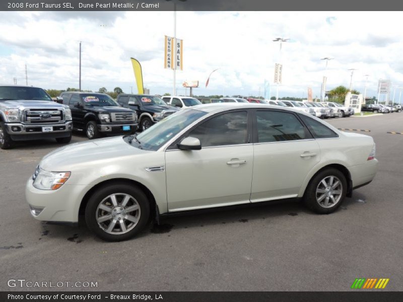 Dune Pearl Metallic / Camel 2008 Ford Taurus SEL