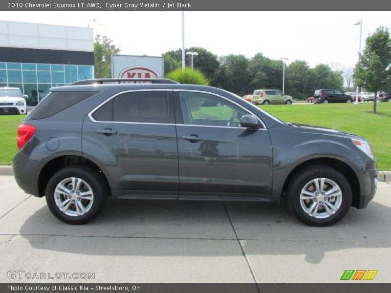 Cyber Gray Metallic / Jet Black 2010 Chevrolet Equinox LT AWD
