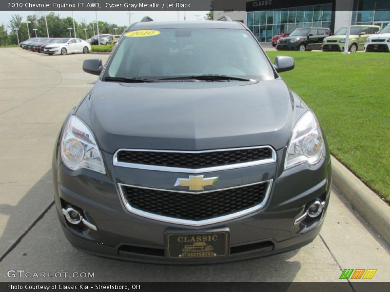 Cyber Gray Metallic / Jet Black 2010 Chevrolet Equinox LT AWD