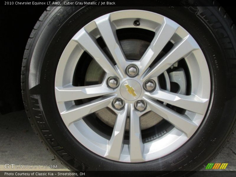 Cyber Gray Metallic / Jet Black 2010 Chevrolet Equinox LT AWD