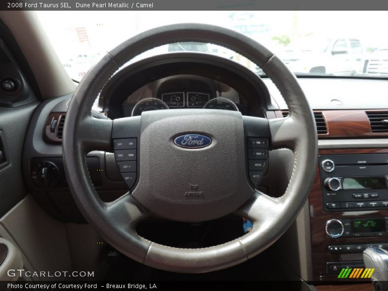 Dune Pearl Metallic / Camel 2008 Ford Taurus SEL