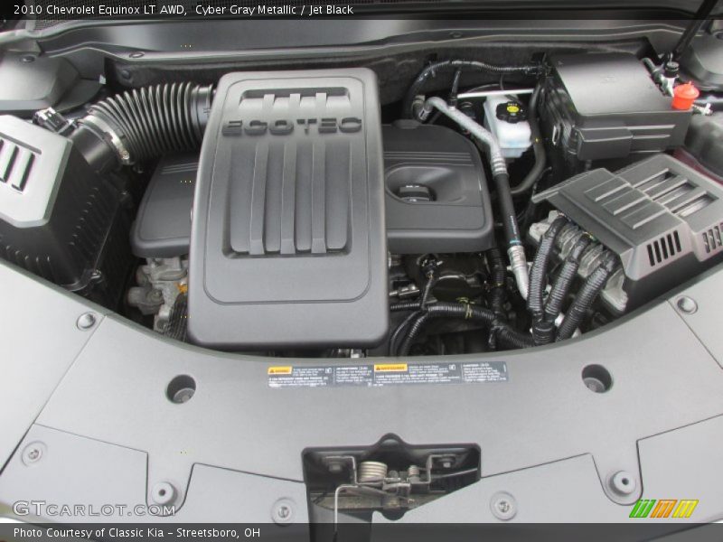 Cyber Gray Metallic / Jet Black 2010 Chevrolet Equinox LT AWD