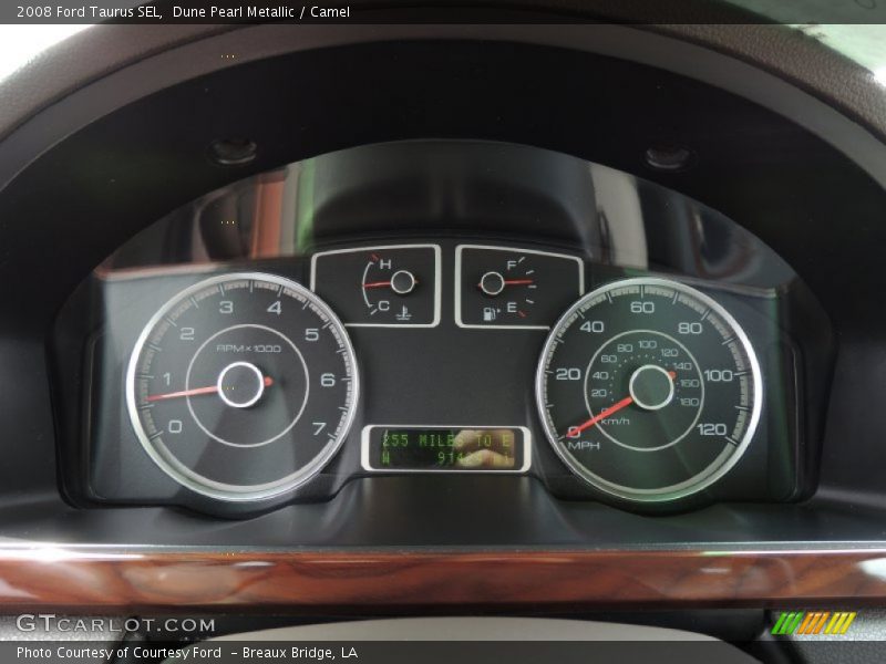 Dune Pearl Metallic / Camel 2008 Ford Taurus SEL