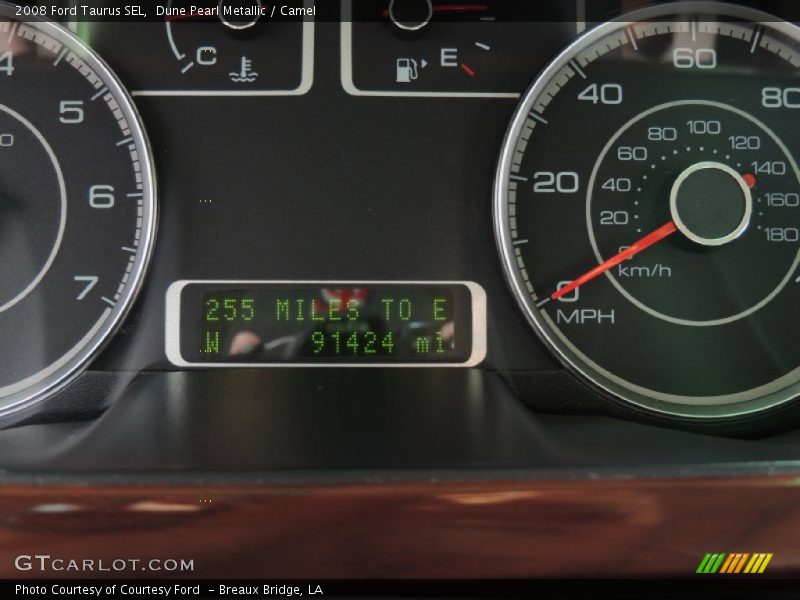 Dune Pearl Metallic / Camel 2008 Ford Taurus SEL