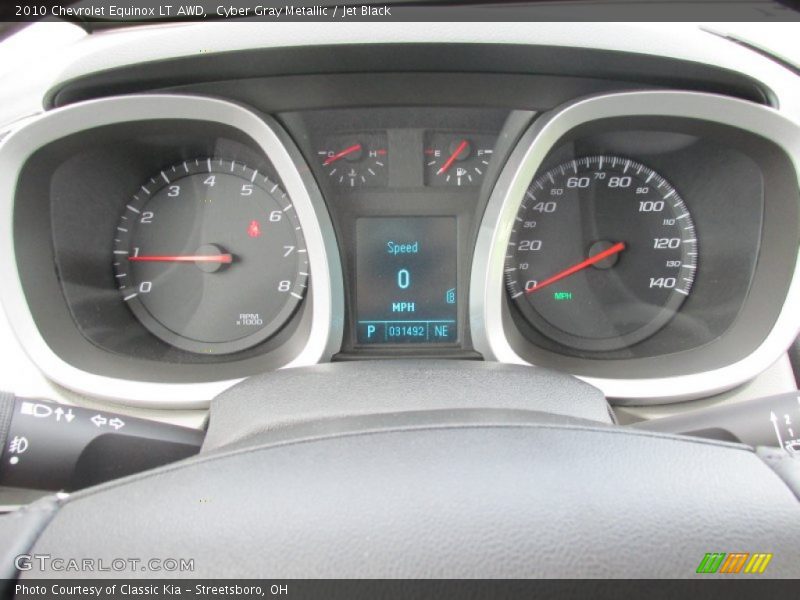 Cyber Gray Metallic / Jet Black 2010 Chevrolet Equinox LT AWD