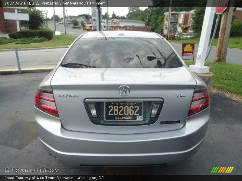 Alabaster Silver Metallic / Parchment 2007 Acura TL 3.2