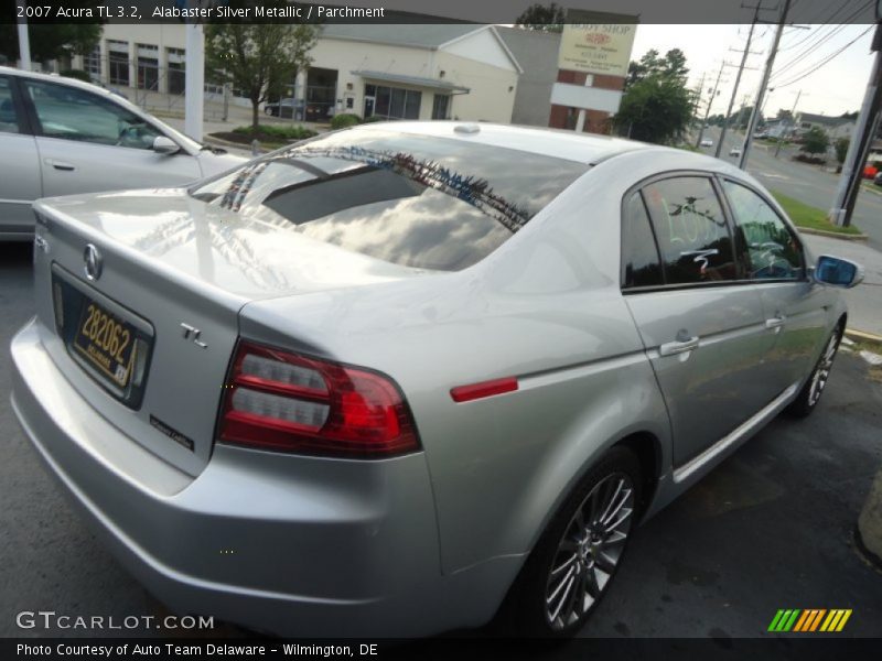 Alabaster Silver Metallic / Parchment 2007 Acura TL 3.2