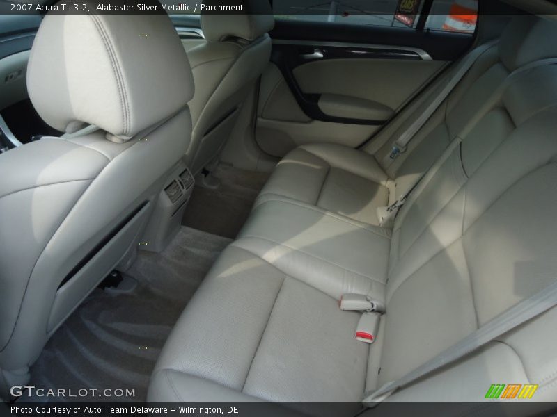 Alabaster Silver Metallic / Parchment 2007 Acura TL 3.2