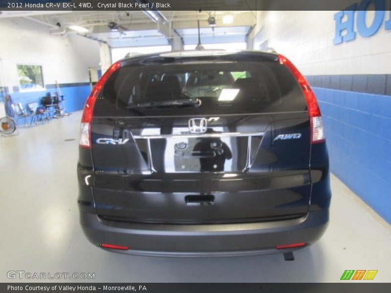 Crystal Black Pearl / Black 2012 Honda CR-V EX-L 4WD