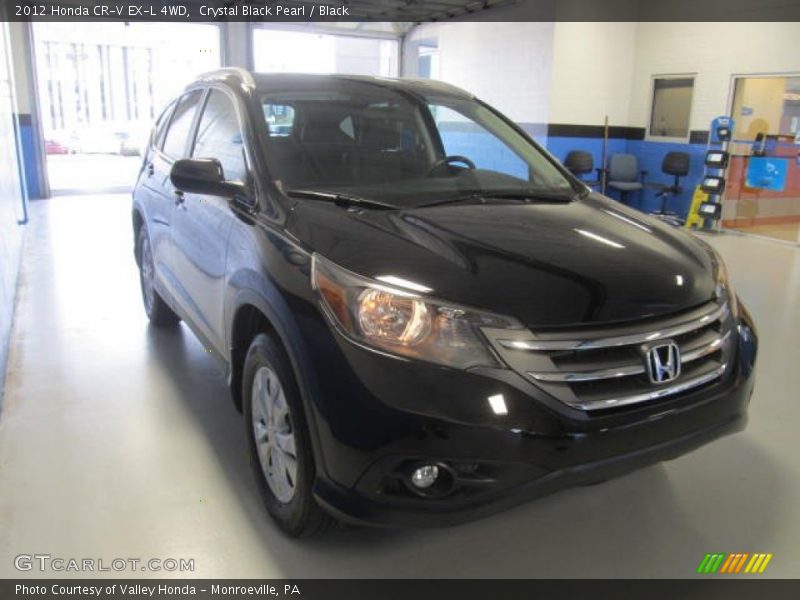 Crystal Black Pearl / Black 2012 Honda CR-V EX-L 4WD