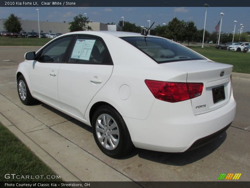 Clear White / Stone 2010 Kia Forte LX