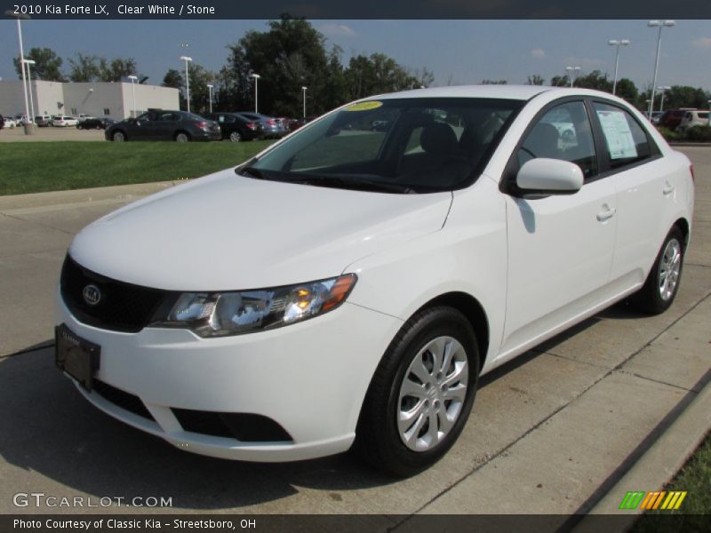Clear White / Stone 2010 Kia Forte LX