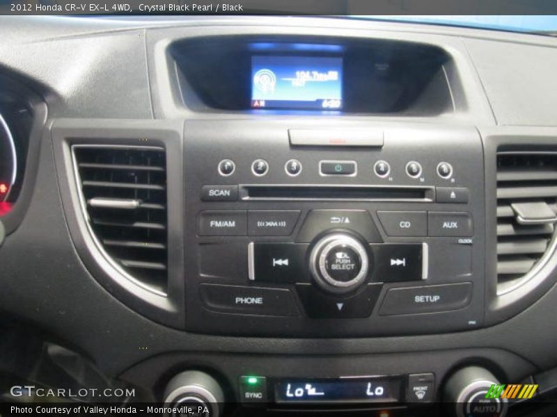 Crystal Black Pearl / Black 2012 Honda CR-V EX-L 4WD