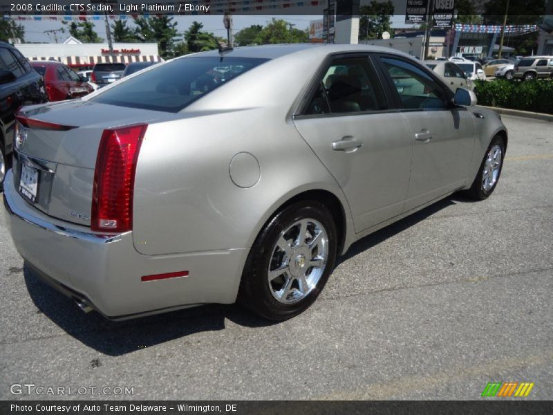 Light Platinum / Ebony 2008 Cadillac CTS Sedan