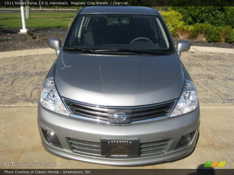 Magnetic Gray Metallic / Charcoal 2011 Nissan Versa 1.8 SL Hatchback