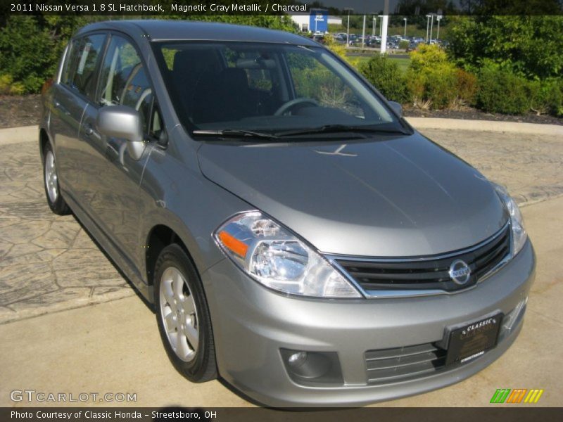 Magnetic Gray Metallic / Charcoal 2011 Nissan Versa 1.8 SL Hatchback
