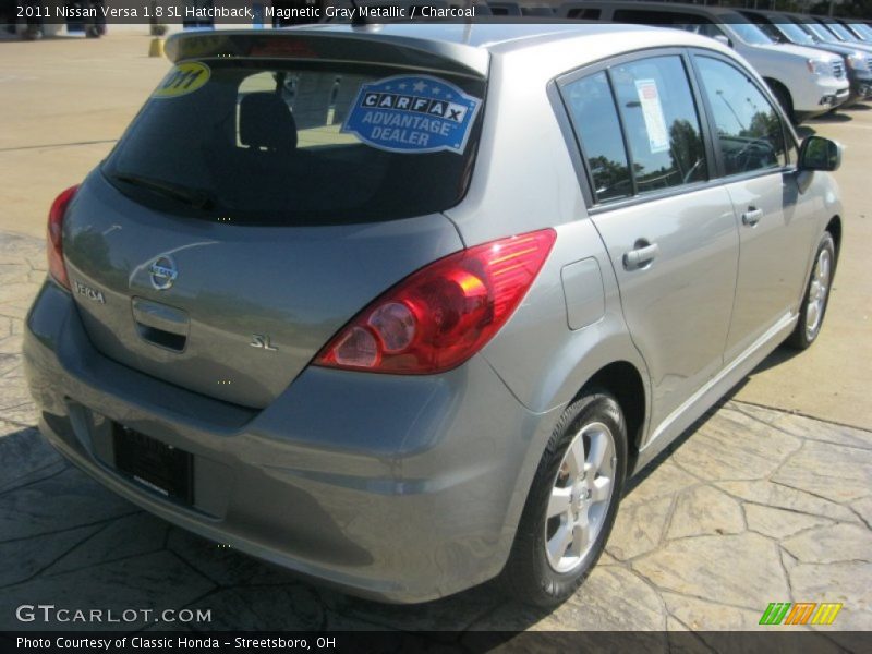 Magnetic Gray Metallic / Charcoal 2011 Nissan Versa 1.8 SL Hatchback