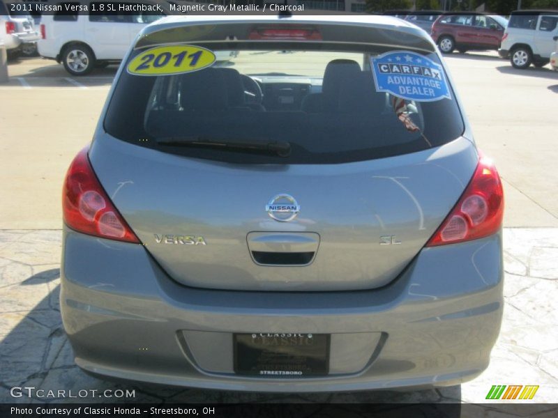 Magnetic Gray Metallic / Charcoal 2011 Nissan Versa 1.8 SL Hatchback