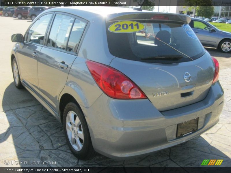 Magnetic Gray Metallic / Charcoal 2011 Nissan Versa 1.8 SL Hatchback