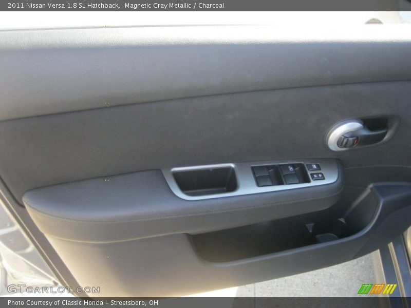 Magnetic Gray Metallic / Charcoal 2011 Nissan Versa 1.8 SL Hatchback