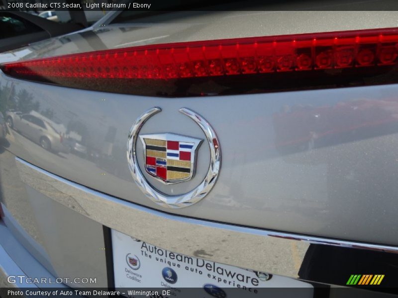 Light Platinum / Ebony 2008 Cadillac CTS Sedan