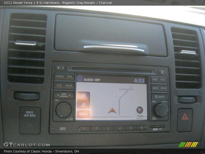 Magnetic Gray Metallic / Charcoal 2011 Nissan Versa 1.8 SL Hatchback