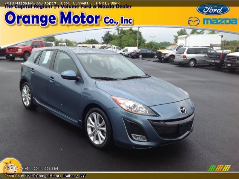 Gunmetal Blue Mica / Black 2010 Mazda MAZDA3 s Sport 5 Door