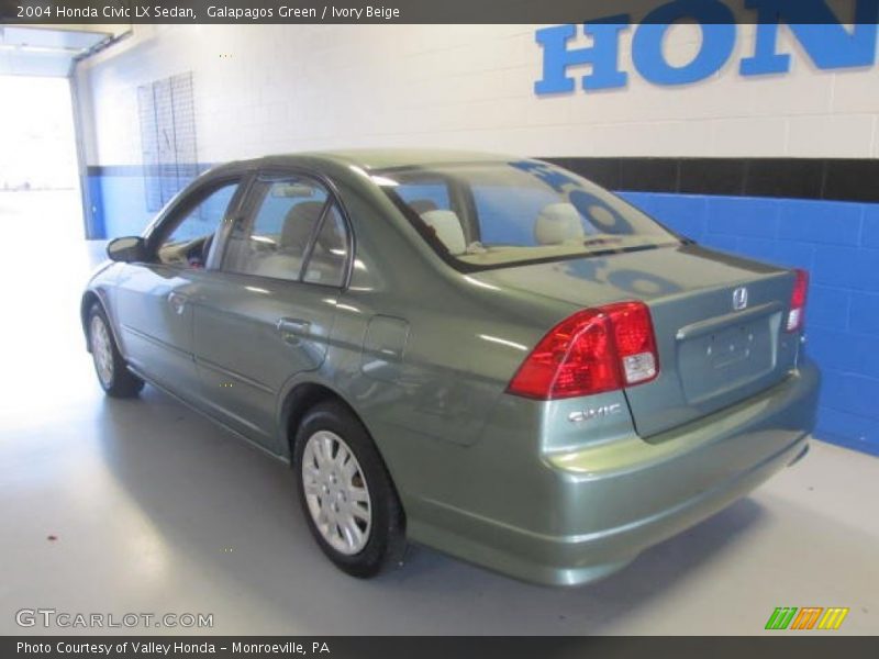 Galapagos Green / Ivory Beige 2004 Honda Civic LX Sedan