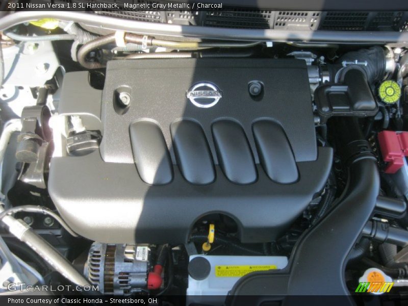 Magnetic Gray Metallic / Charcoal 2011 Nissan Versa 1.8 SL Hatchback