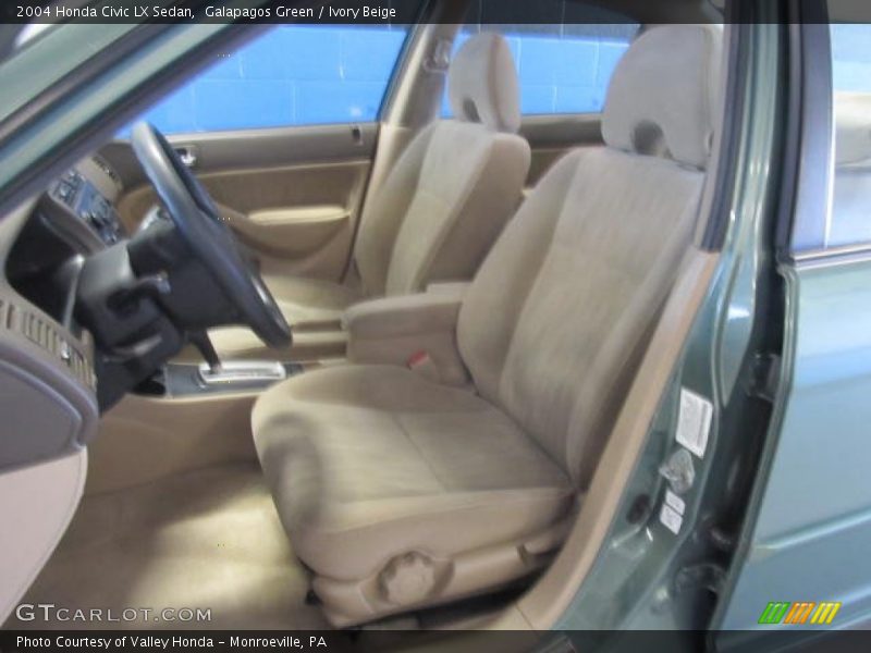 Galapagos Green / Ivory Beige 2004 Honda Civic LX Sedan