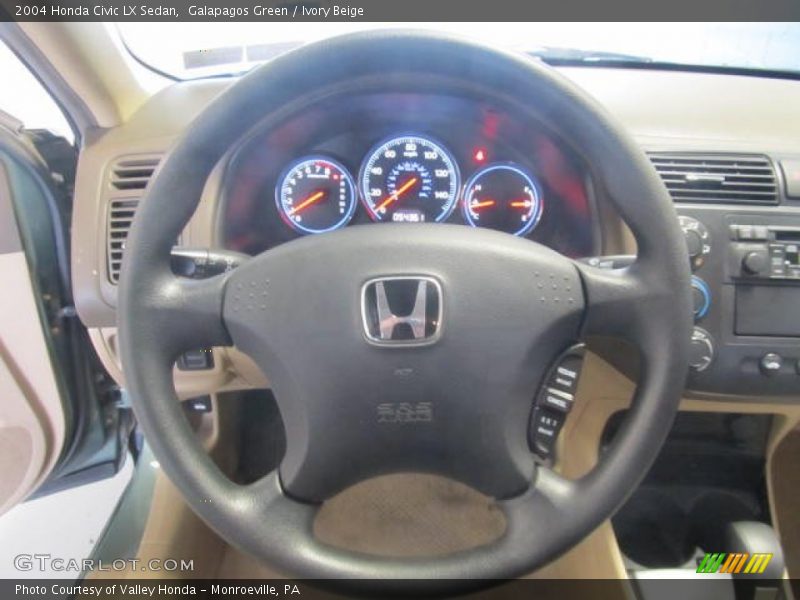 Galapagos Green / Ivory Beige 2004 Honda Civic LX Sedan