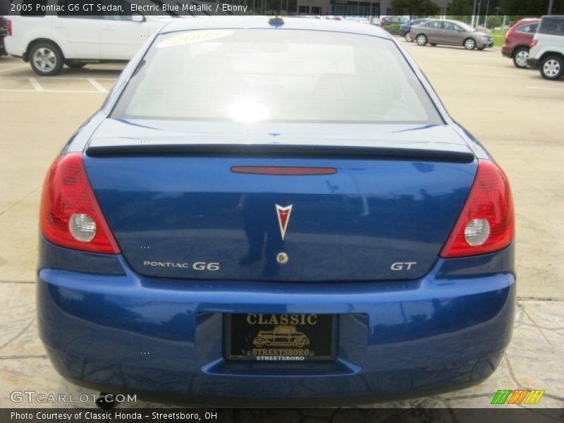 Electric Blue Metallic / Ebony 2005 Pontiac G6 GT Sedan