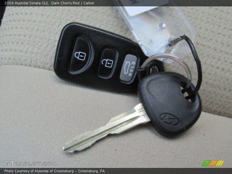 Dark Cherry Red / Camel 2009 Hyundai Sonata GLS