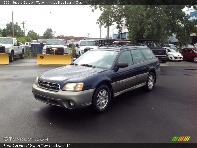 Mystic Blue Pearl / Gray 2004 Subaru Outback Wagon