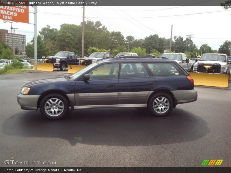 Mystic Blue Pearl / Gray 2004 Subaru Outback Wagon
