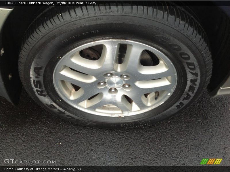 Mystic Blue Pearl / Gray 2004 Subaru Outback Wagon