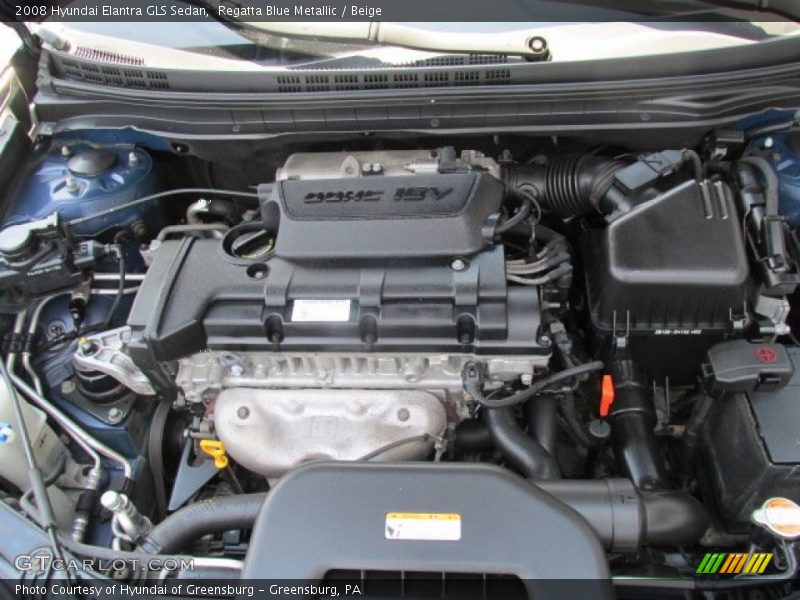 Regatta Blue Metallic / Beige 2008 Hyundai Elantra GLS Sedan