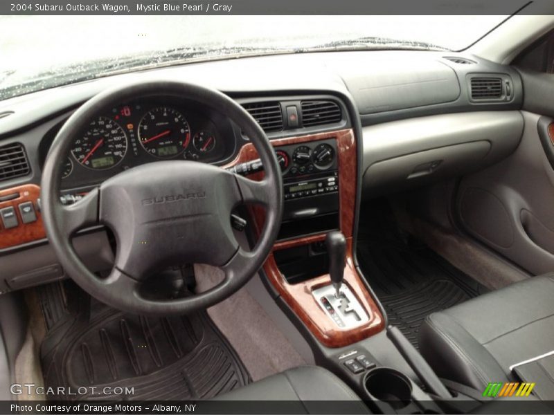 Mystic Blue Pearl / Gray 2004 Subaru Outback Wagon
