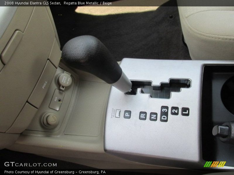 Regatta Blue Metallic / Beige 2008 Hyundai Elantra GLS Sedan