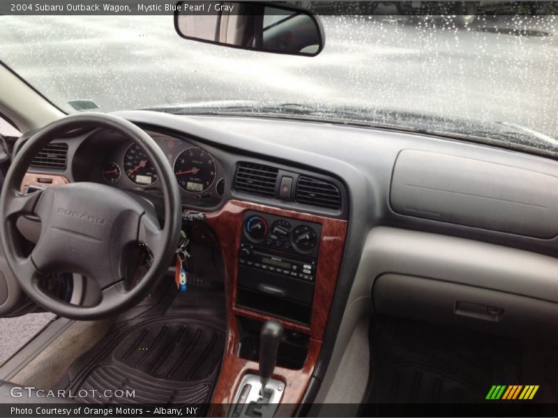 Mystic Blue Pearl / Gray 2004 Subaru Outback Wagon