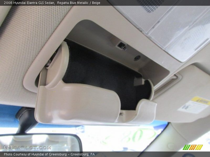 Regatta Blue Metallic / Beige 2008 Hyundai Elantra GLS Sedan