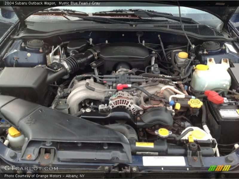 Mystic Blue Pearl / Gray 2004 Subaru Outback Wagon