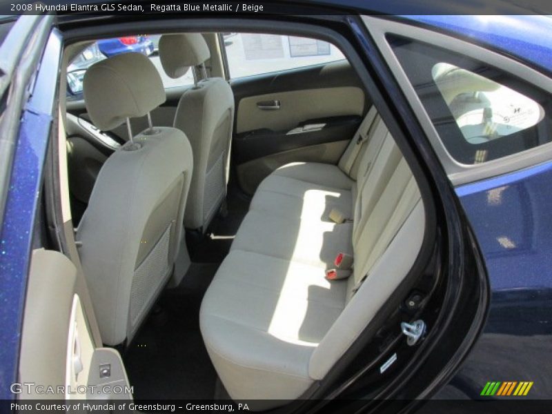 Regatta Blue Metallic / Beige 2008 Hyundai Elantra GLS Sedan