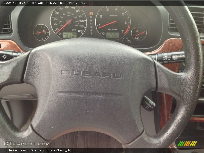 Mystic Blue Pearl / Gray 2004 Subaru Outback Wagon