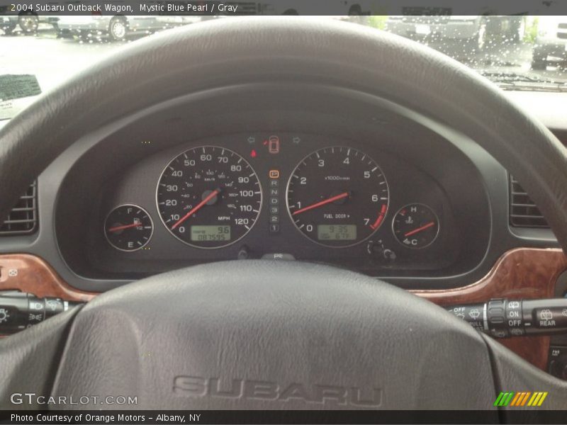 Mystic Blue Pearl / Gray 2004 Subaru Outback Wagon