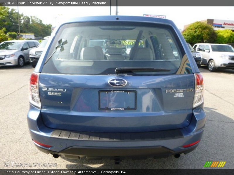 Newport Blue Pearl / Platinum 2009 Subaru Forester 2.5 X