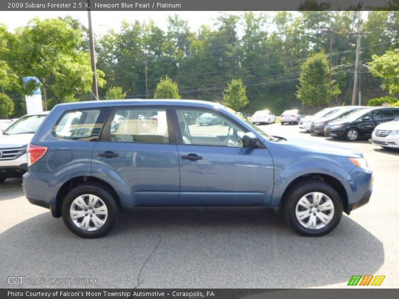 Newport Blue Pearl / Platinum 2009 Subaru Forester 2.5 X