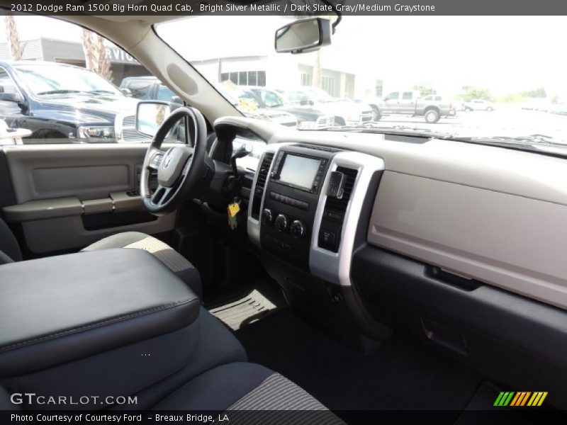 Bright Silver Metallic / Dark Slate Gray/Medium Graystone 2012 Dodge Ram 1500 Big Horn Quad Cab