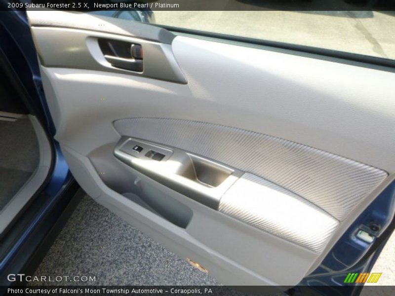 Newport Blue Pearl / Platinum 2009 Subaru Forester 2.5 X